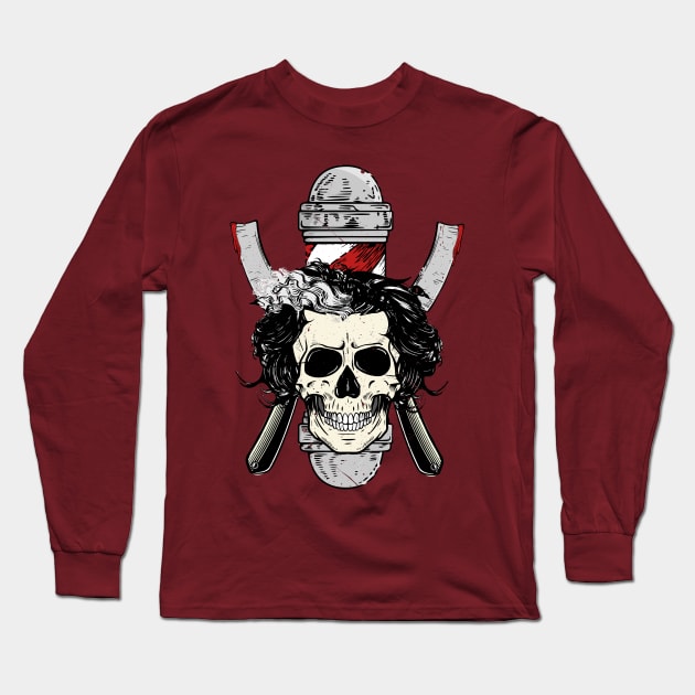 The Closest Shave, Guaranteed! Long Sleeve T-Shirt by Watson Creations